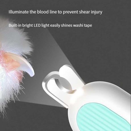 LED Pet Nail Clippers - Professional Dog Cat Nail Trimmers with Safety Guard