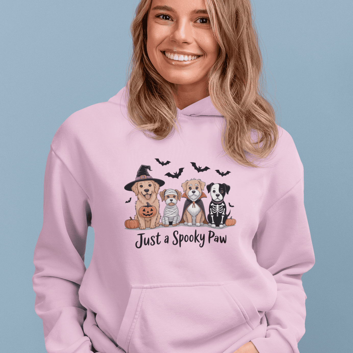 Halloween Just A Spooky Paw Hoodie Sweatshirt