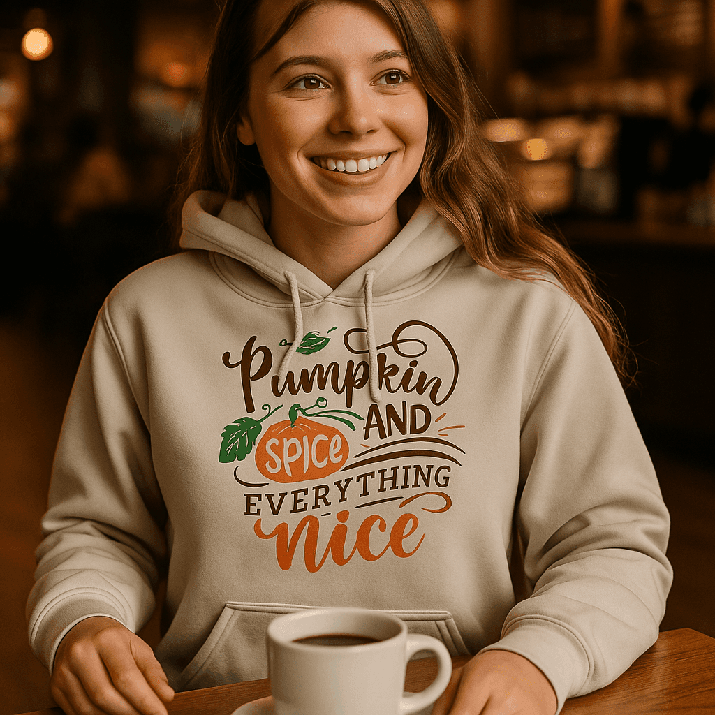 Pumpkin Spice Hoodie Sweatshirt - Fall Vibes Style
