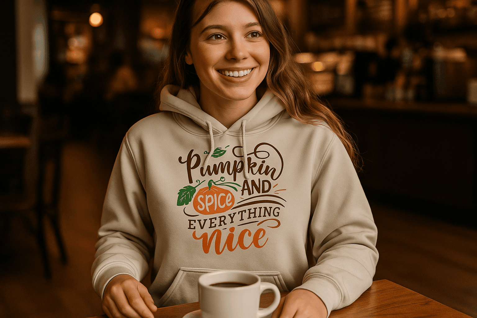 Pumpkin Spice Hoodie Sweatshirt - Fall Vibes Style