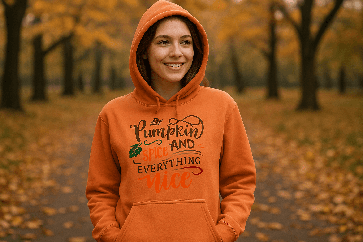 Pumpkin Spice Hoodie Sweatshirt - Fall Vibes Style