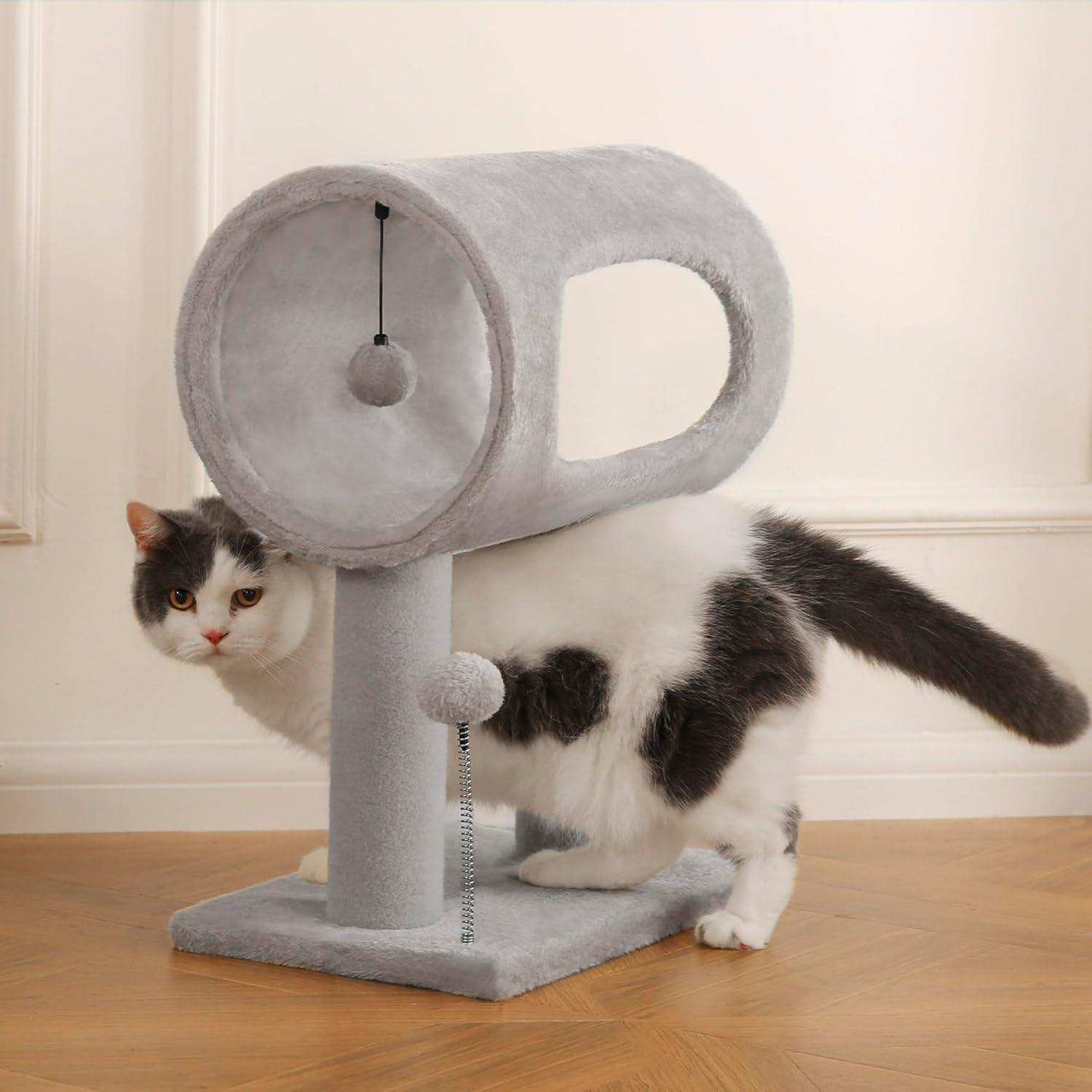 Gray Indoor Cat Tree - 20.5 Inch Tower