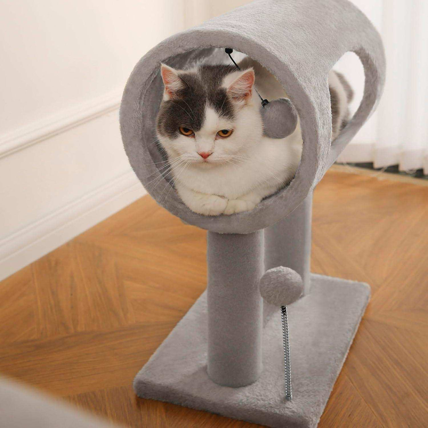 Gray Indoor Cat Tree - 20.5 Inch Tower