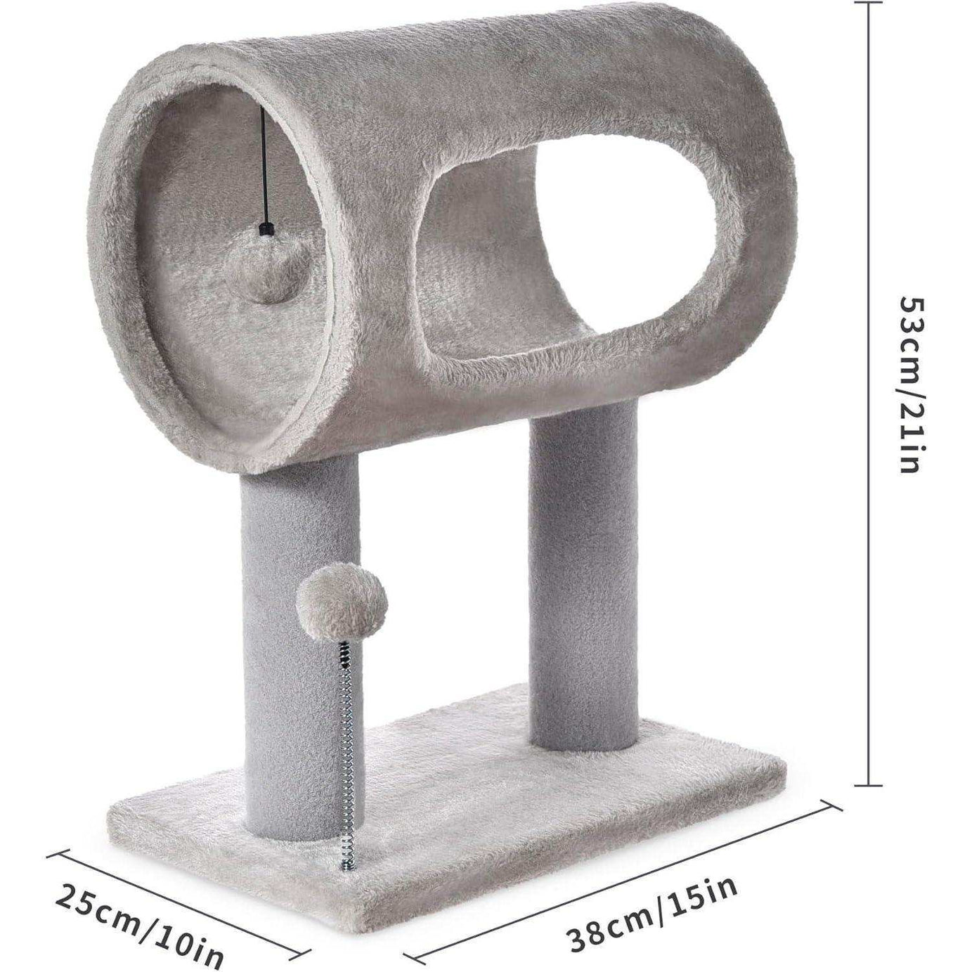 Gray Indoor Cat Tree - 20.5 Inch Tower