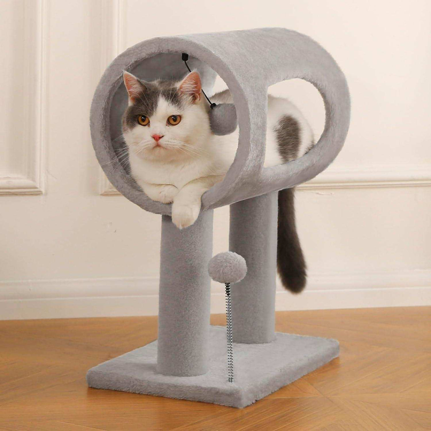 Gray Indoor Cat Tree - 20.5 Inch Tower