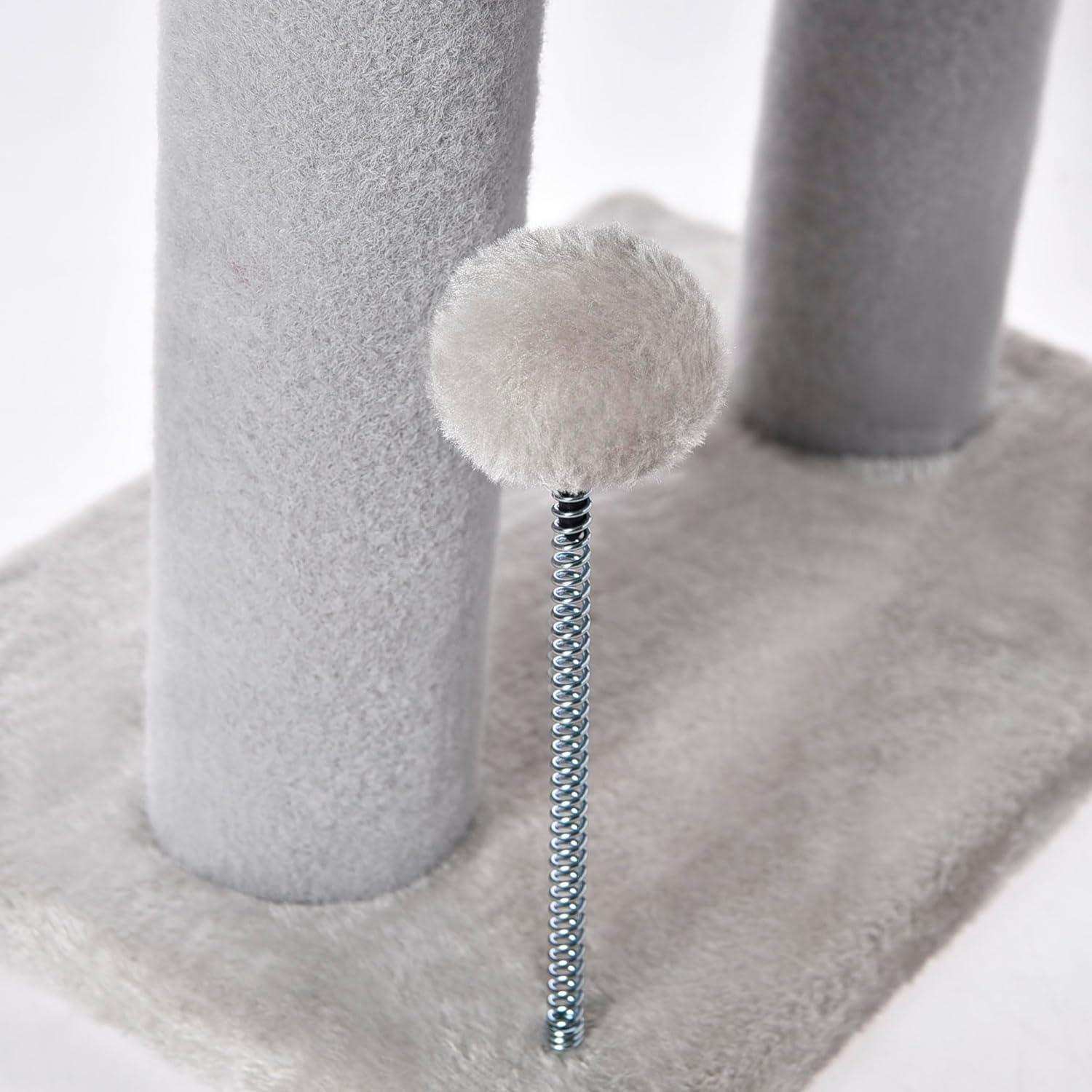 Gray Indoor Cat Tree - 20.5 Inch Tower