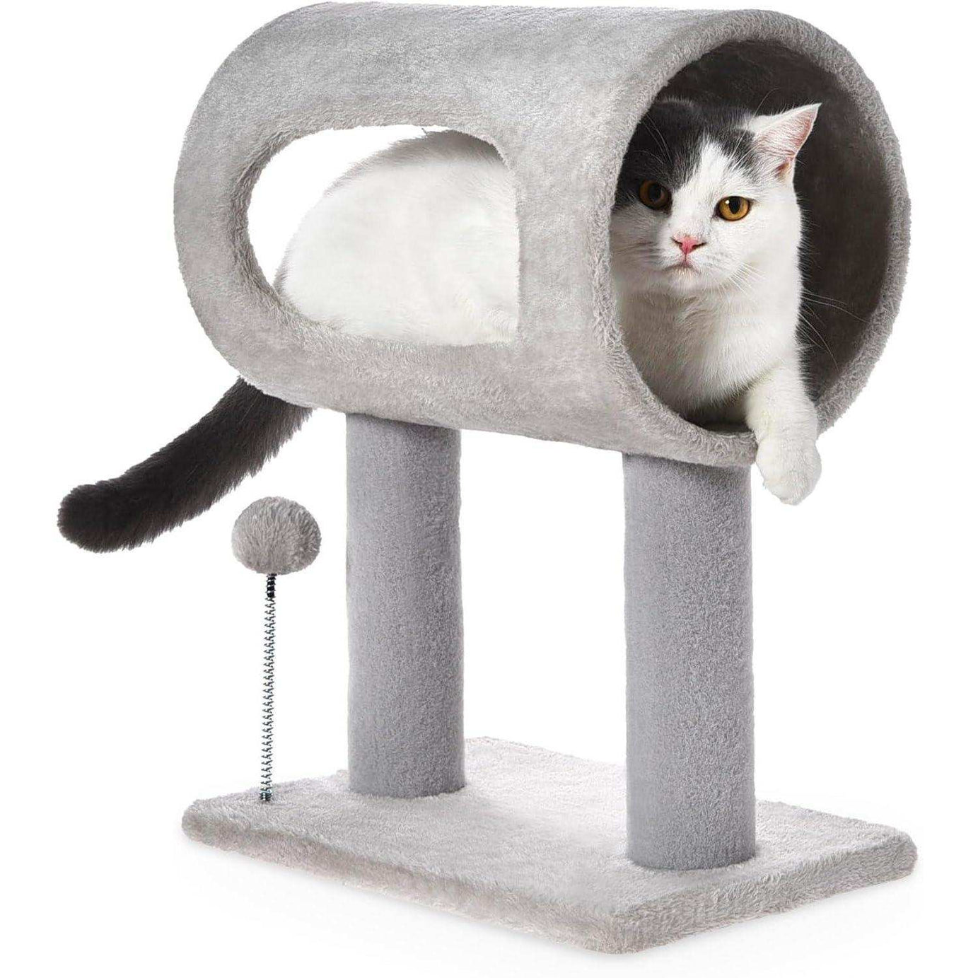 Gray Indoor Cat Tree - 20.5 Inch Tower