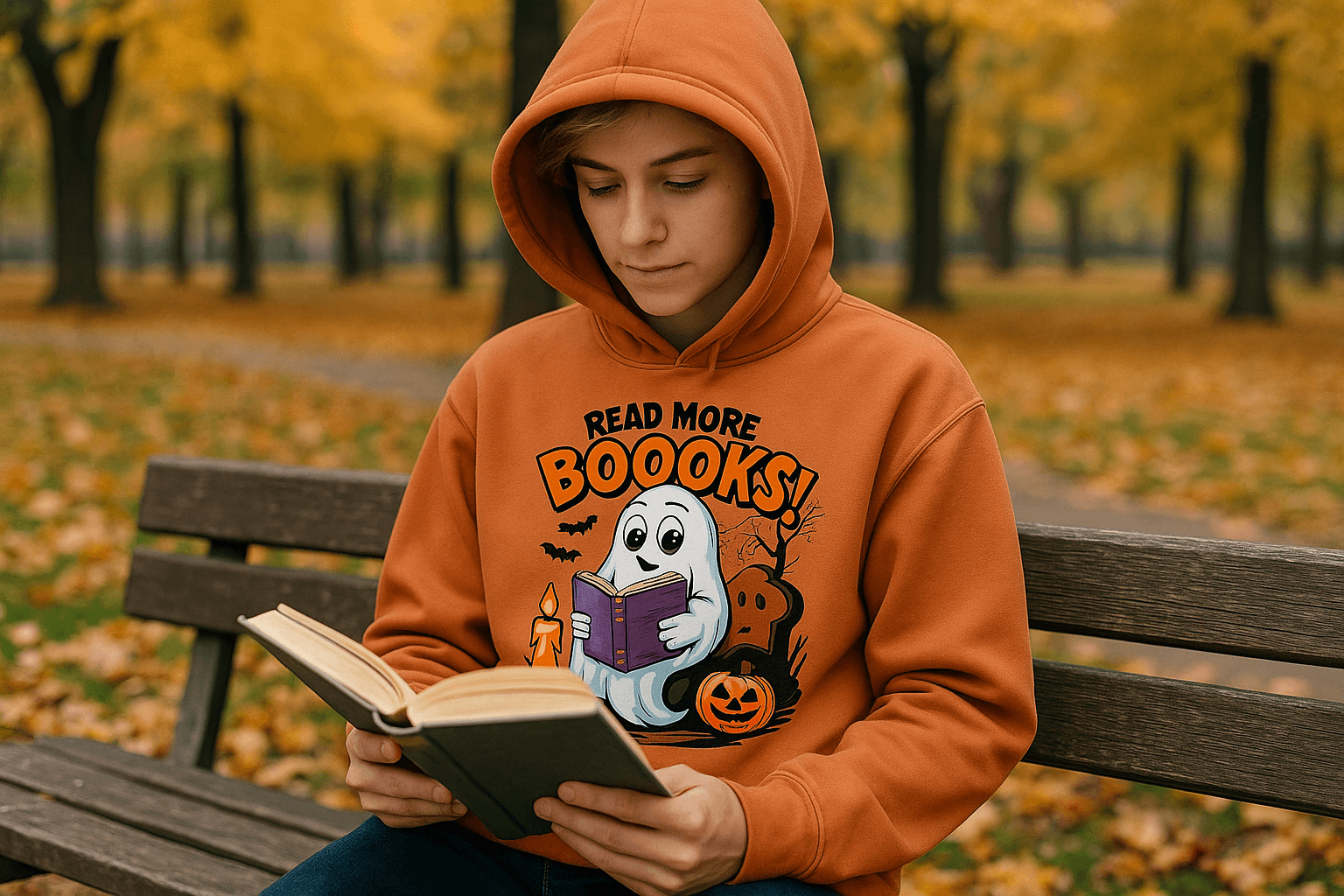 Read More Books Hoodie Sweatshirt - Literary Style