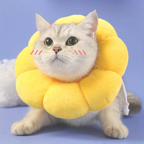 Cute Sunflower Adjustable After Surgery Recovery Neck Cone