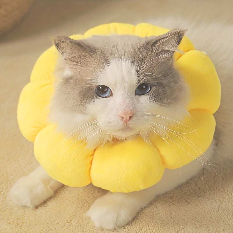 Cute Sunflower Adjustable After Surgery Recovery Neck Cone
