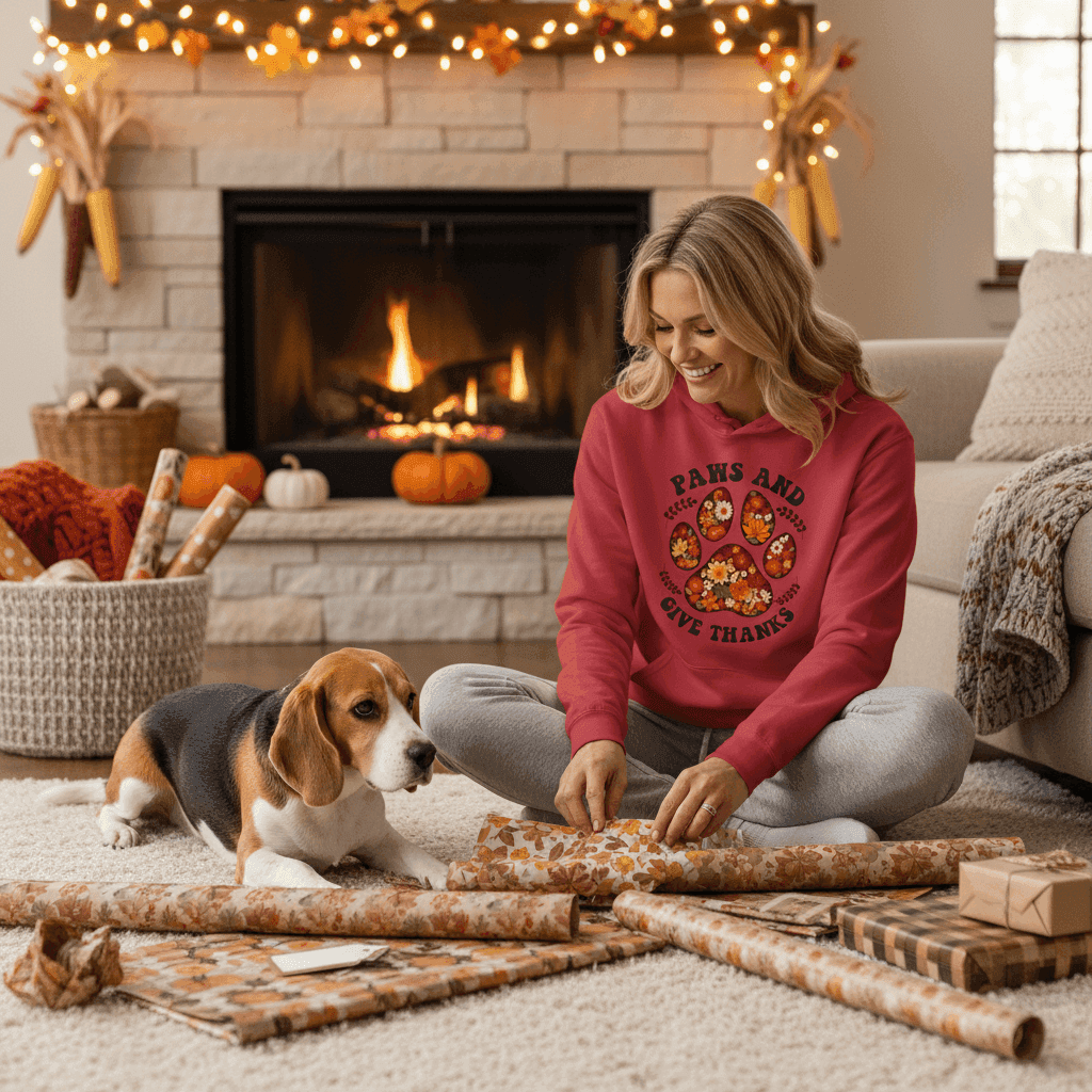 What's a Good Thanksgiving Hoodie for Pet Lovers? Paws & Thanks