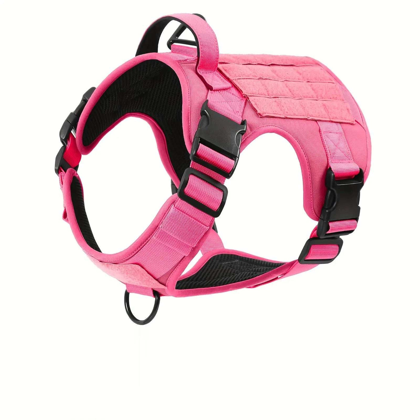Adjustable Reflective Service Dog Vest Harness with Metal Buckles