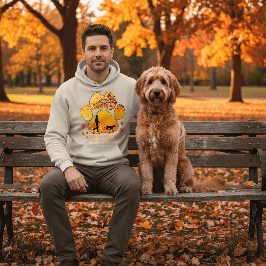 Autumn Leaves Dog Hoodie - Cozy Fall Pet Lover Sweatshirt