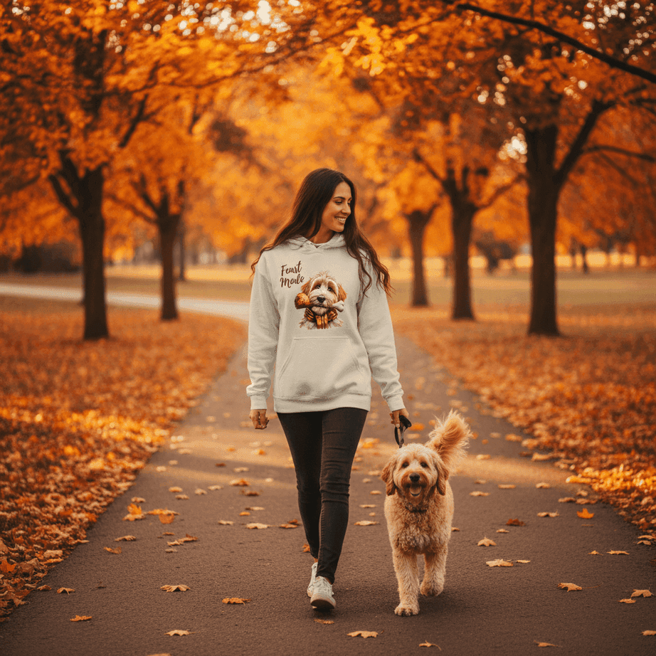 Goldendoodle Turkey Hoodie - Thanksgiving Dog Lover Sweatshirt