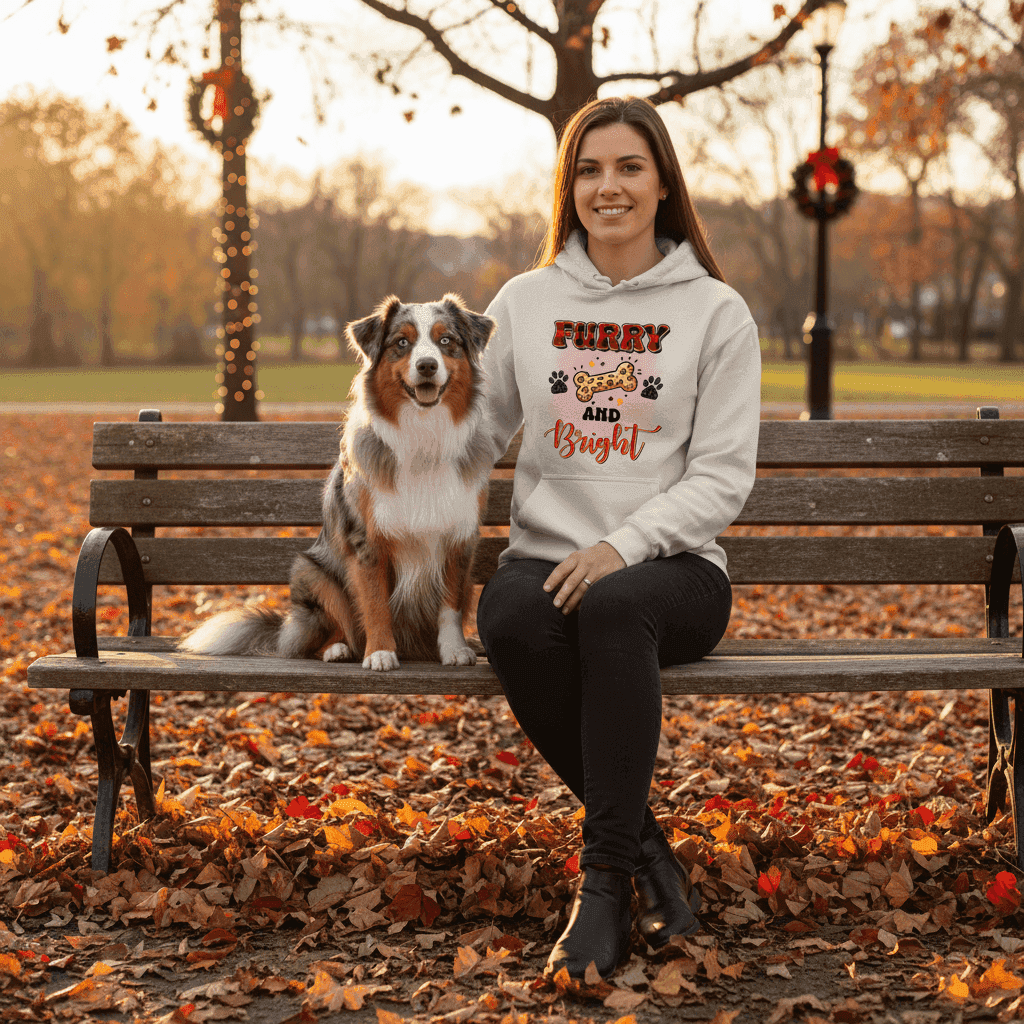 Furry and Bright Holiday Hoodie for Pet Lovers - Cozy Gift