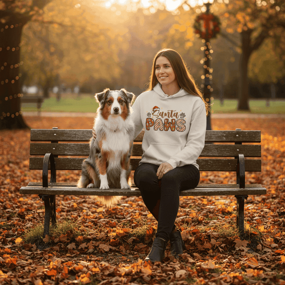 Santa Paws Holiday Hoodie for Dog Lovers - Cozy Festive Gift