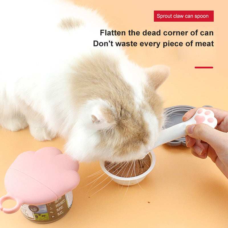 Multifunction Pet Canned Wet Dry Scoop Spoon Jar Opener