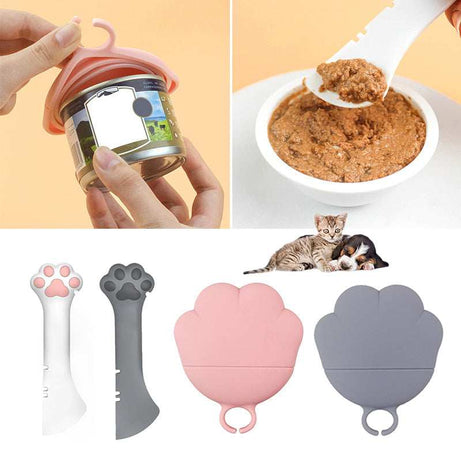 Multifunction Pet Canned Wet Dry Scoop Spoon Jar Opener