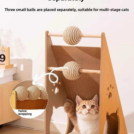 High-end Large Cat Living Room Decorative Scratching Board Tower