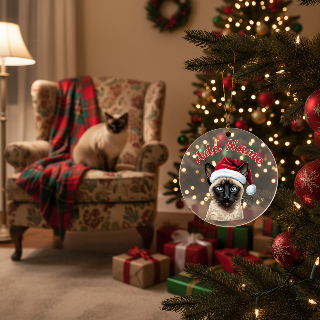 Custom Pet Ornament - Personalized Acrylic Christmas Decor