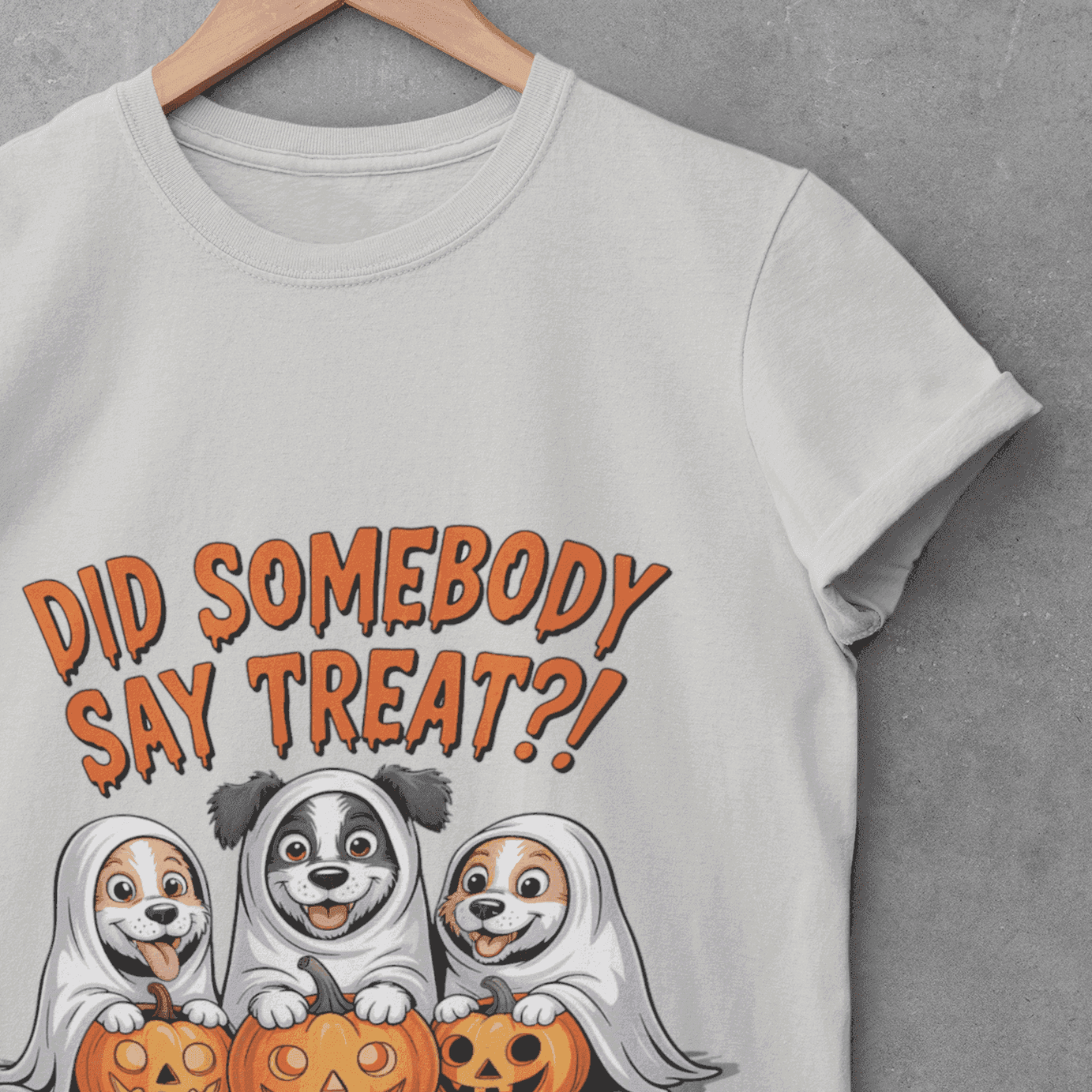 Spooky Halloween Dog Tee - Fun Ghosts T-Shirt