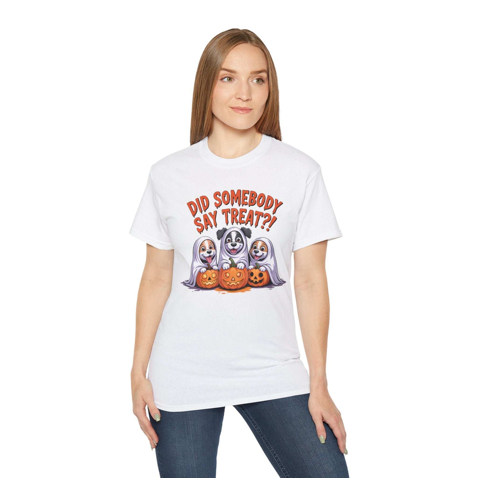 Spooky Halloween Dog Tee - Fun Ghosts T-Shirt
