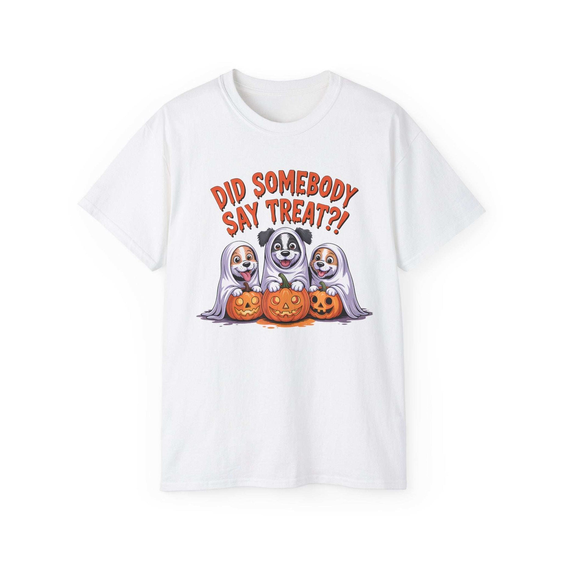 Spooky Halloween Dog Tee - Fun Ghosts T-Shirt