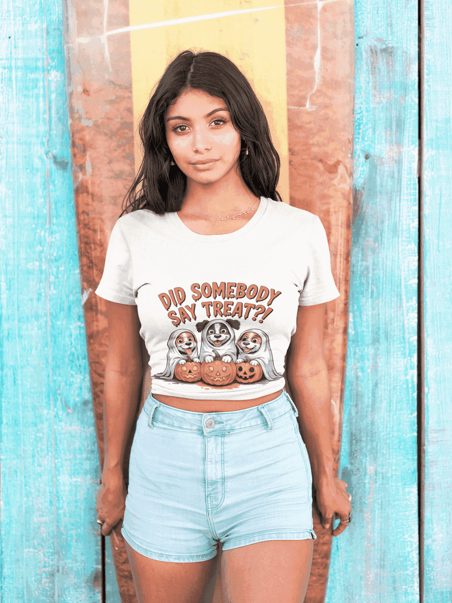 Spooky Halloween Dog Tee - Fun Ghosts T-Shirt