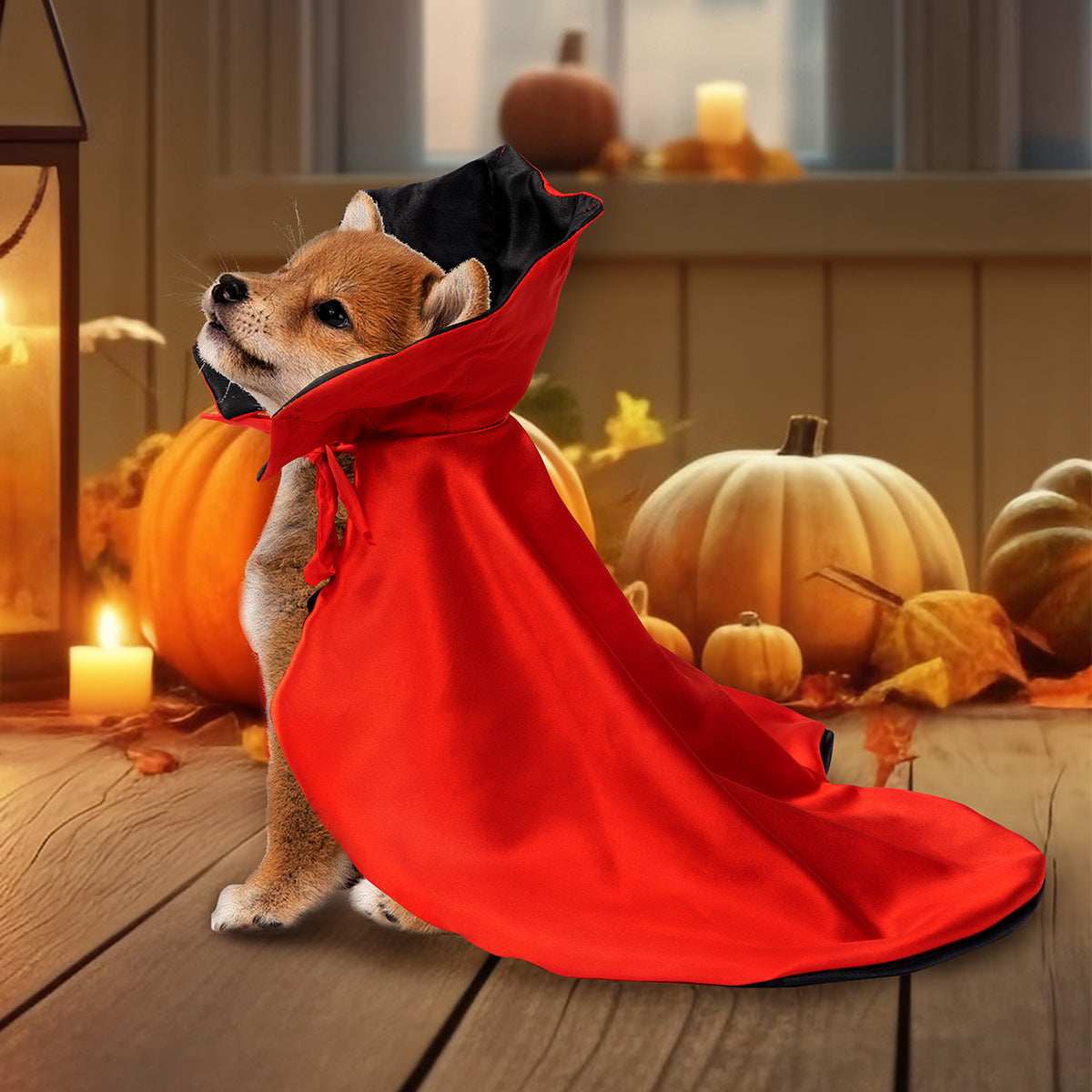Spooky Halloween Pet Cloak - Mysterious Costume Cape for Dogs & Cats