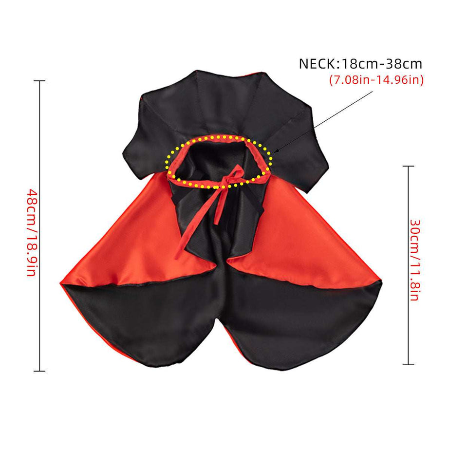 Spooky Halloween Pet Cloak - Mysterious Costume Cape for Dogs & Cats