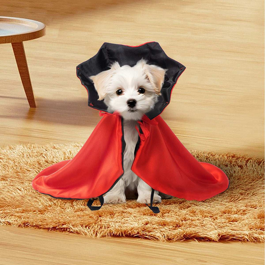 Spooky Halloween Pet Cloak - Mysterious Costume Cape for Dogs & Cats