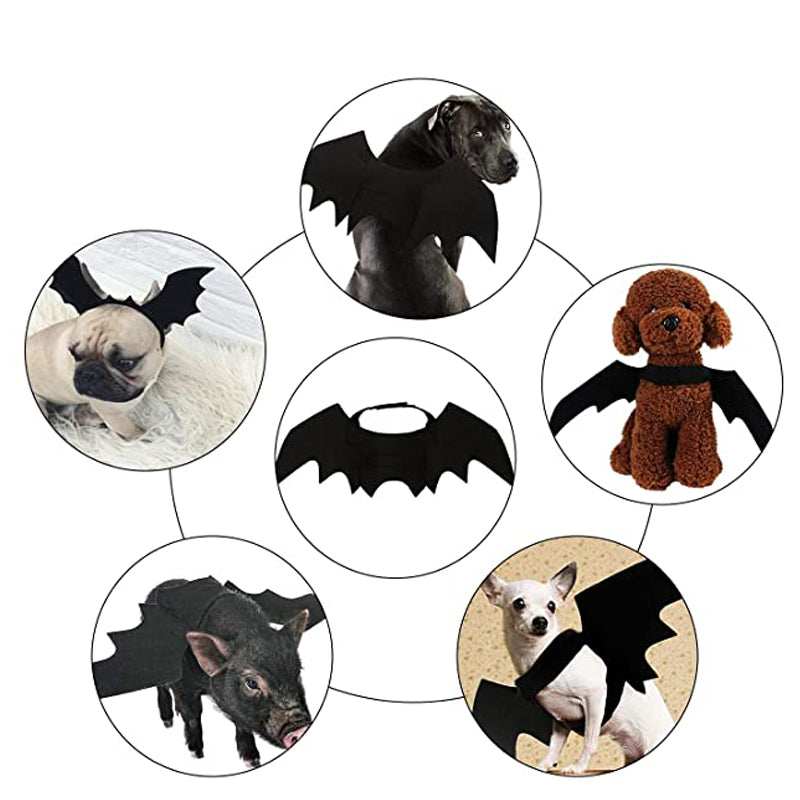 Halloween Bat Wings for Pets - Spooky Costume Accessory for Cats & Dogs