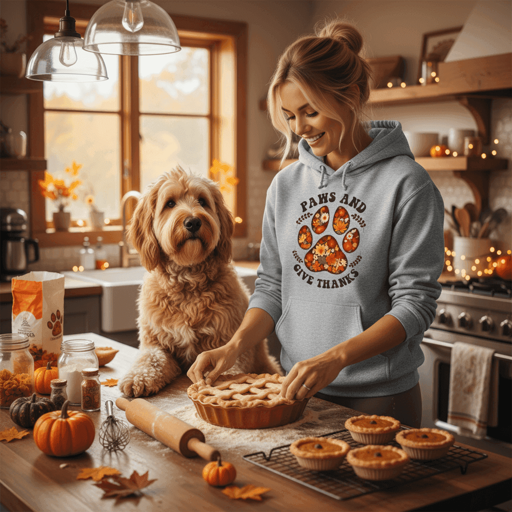 What's a Good Thanksgiving Hoodie for Pet Lovers? Paws & Thanks
