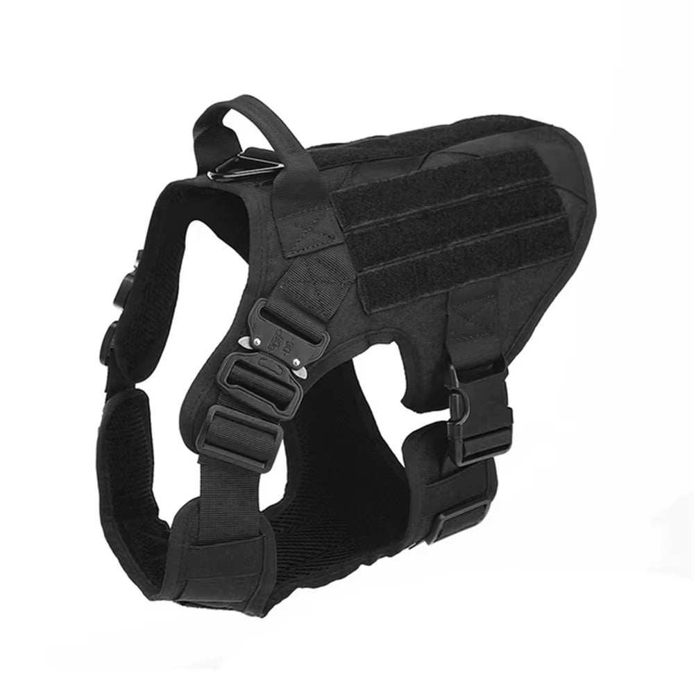 Camo Tactical Service Dog Vest Harness Leash Kit