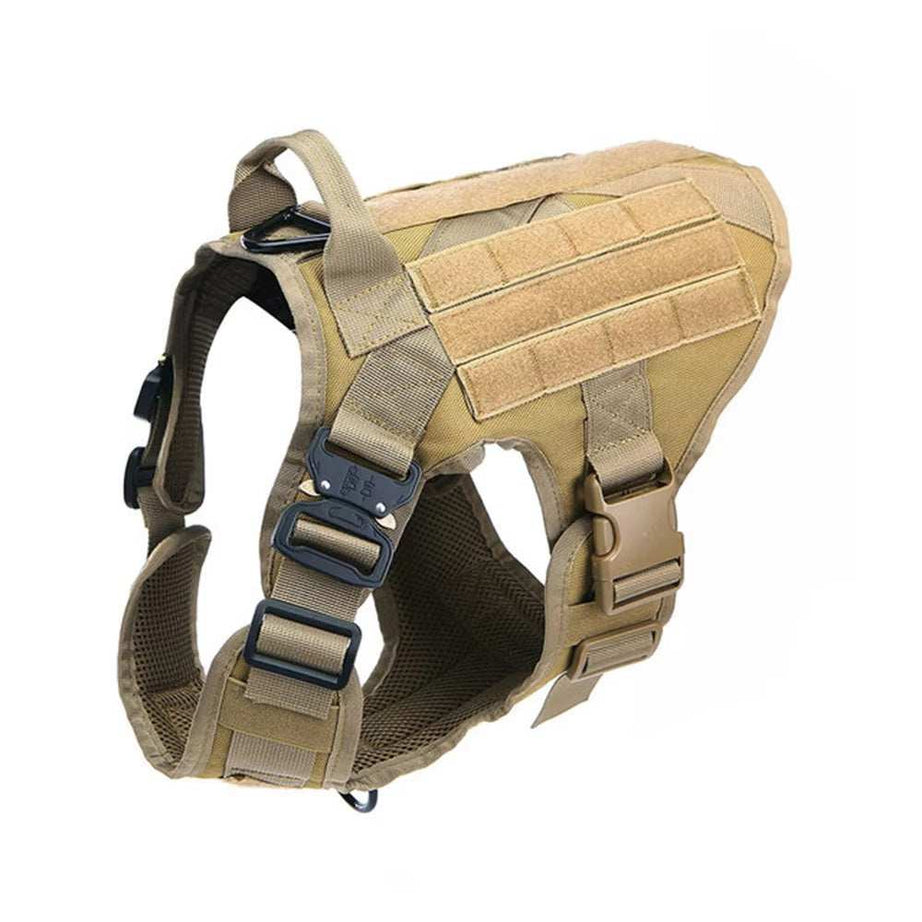 Camo Tactical Service Dog Vest Harness Leash Kit