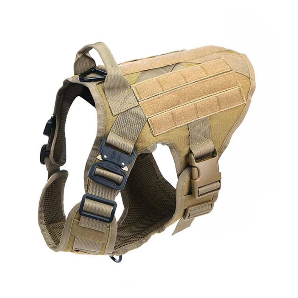 Camo Tactical Service Dog Vest Harness Leash Kit
