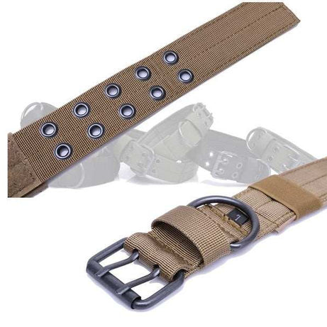 Wide K9 Military Tactical Heavy Duty Nylon Large Dog Collar