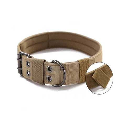 Wide K9 Military Tactical Heavy Duty Nylon Large Dog Collar