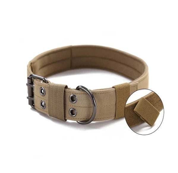 Wide K9 Military Tactical Heavy Duty Nylon Large Dog Collar