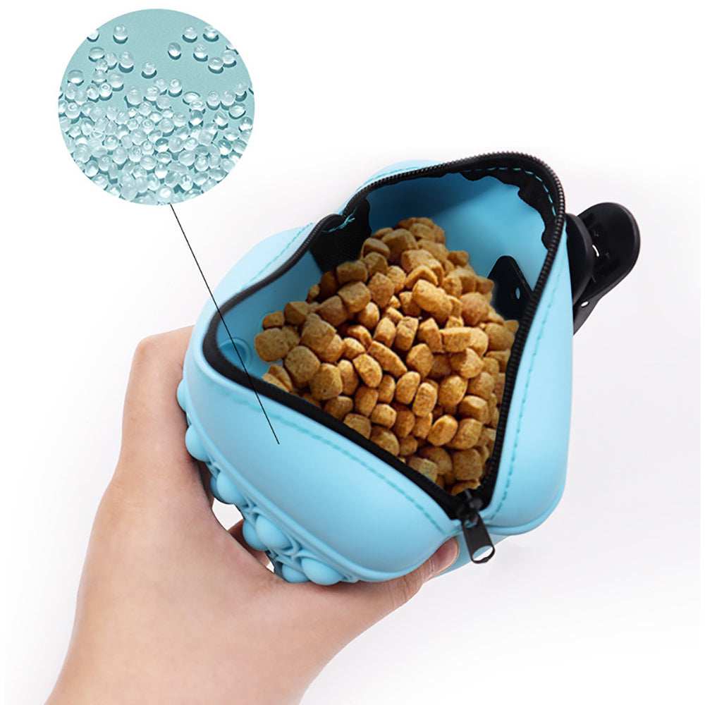 Silicone Pocket Waist Pack Pet Training Treat Pouch Bag Bundle