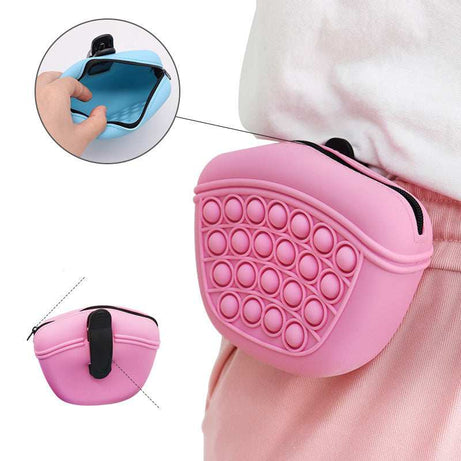 Silicone Pocket Waist Pack Pet Training Treat Pouch Bag Bundle