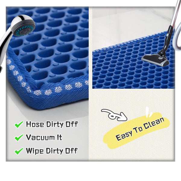Easy Cleanup Double-layer Rice Cat Litter Mat