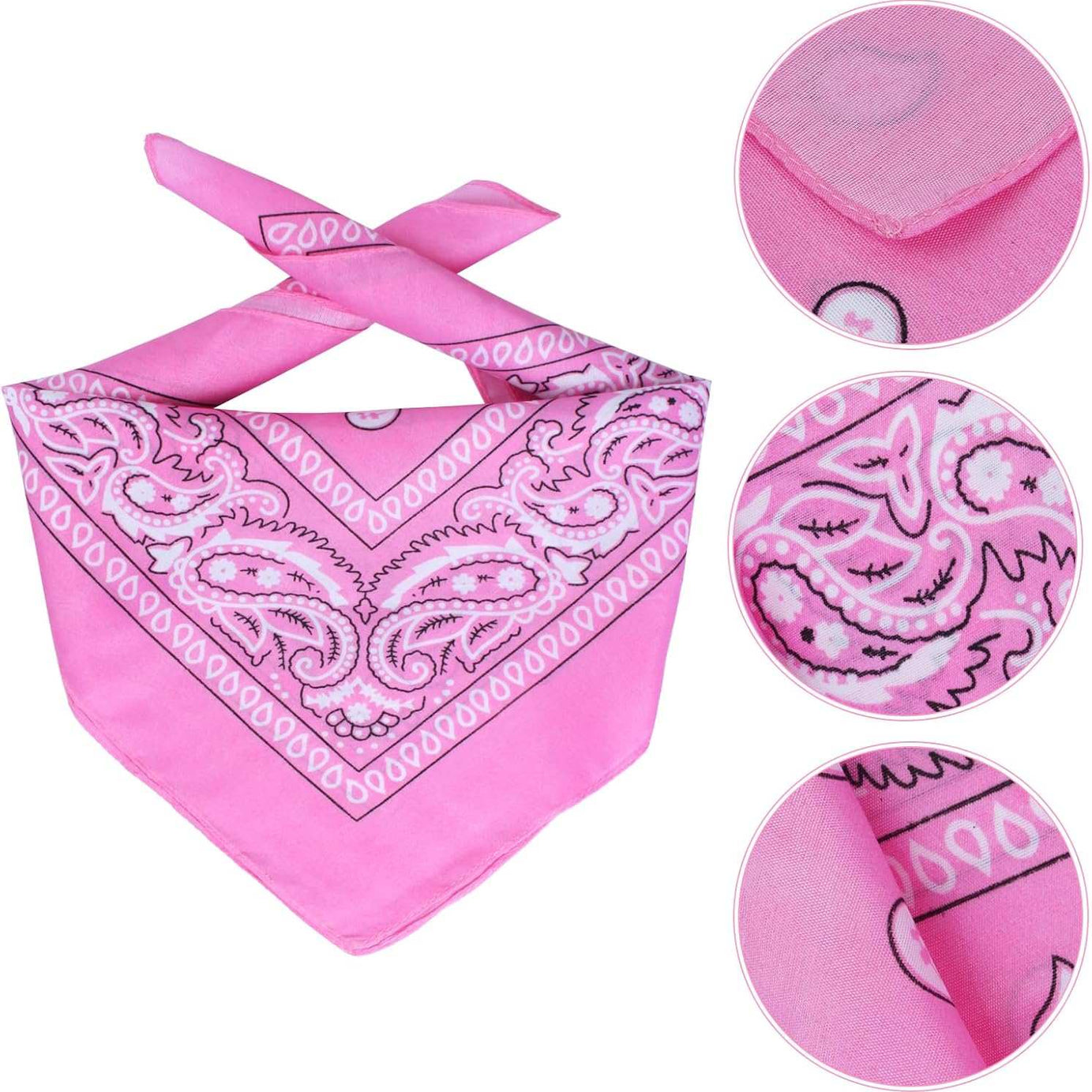 Halloween Pet Dog or Cat Pink Western Bandana and Hat Set