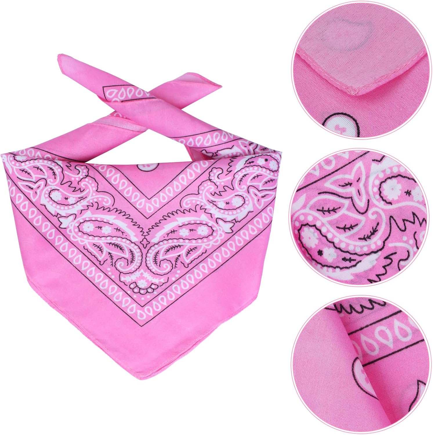 Halloween Pet Dog or Cat Pink Western Bandana and Hat Set
