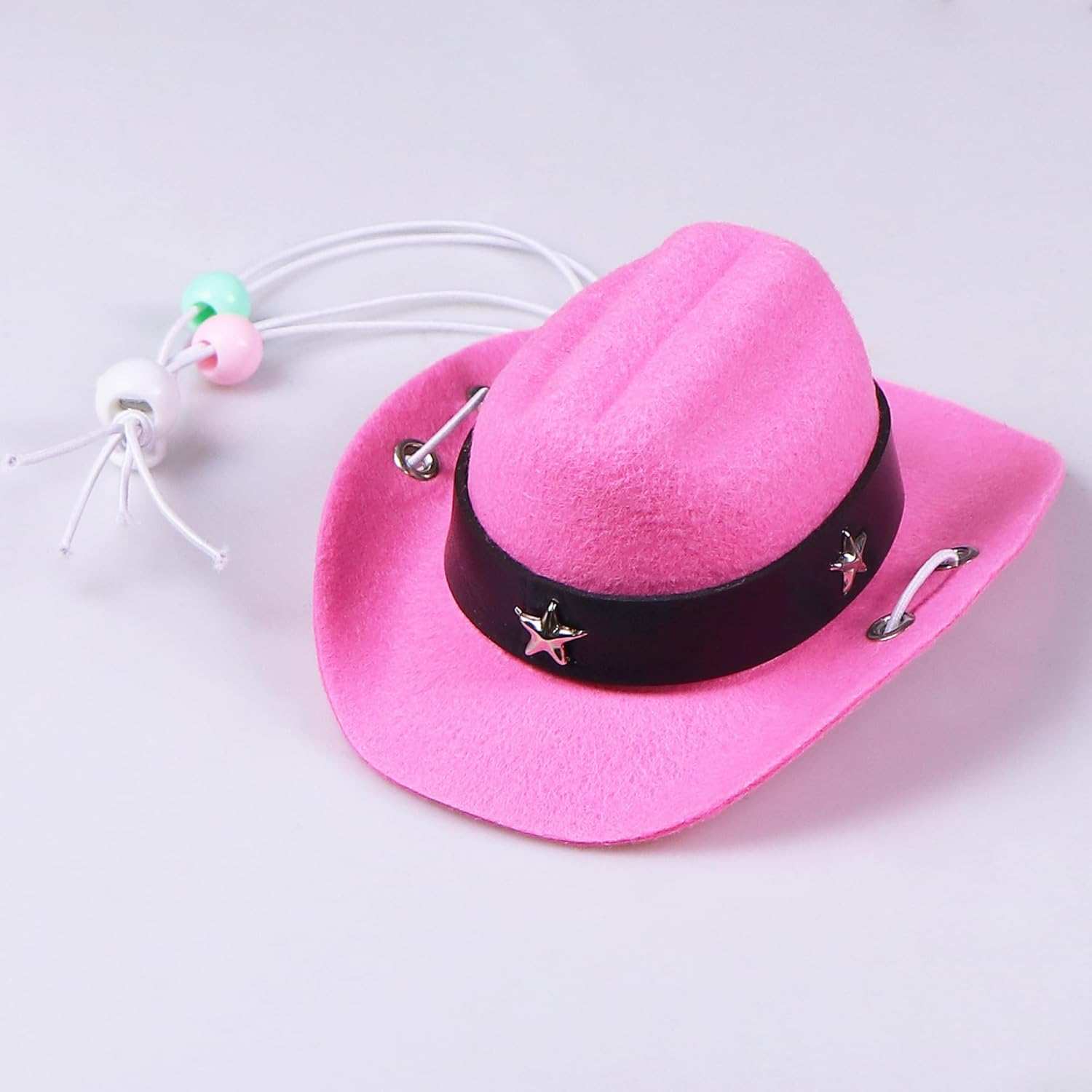 Halloween Pet Dog or Cat Pink Western Bandana and Hat Set