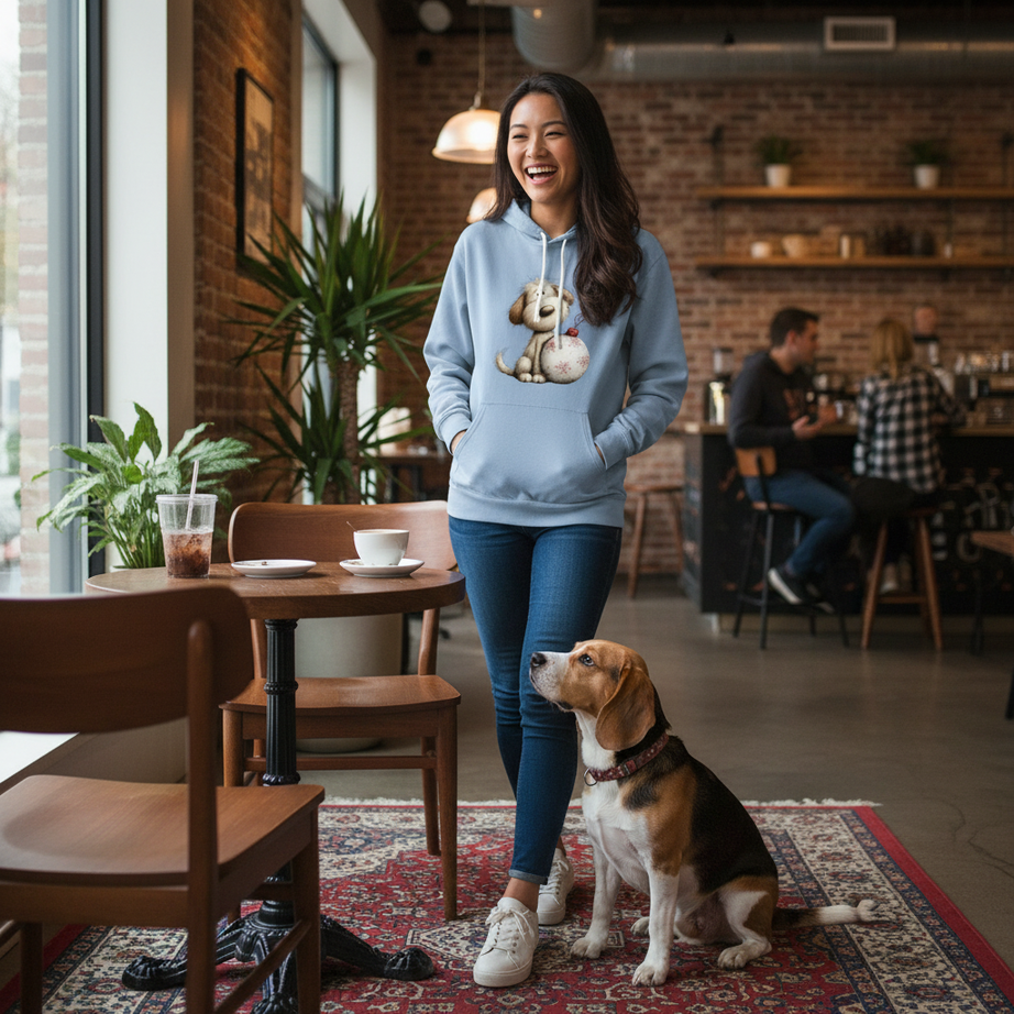 Comfort Colors Whimsy Ornament Pup Hoodie