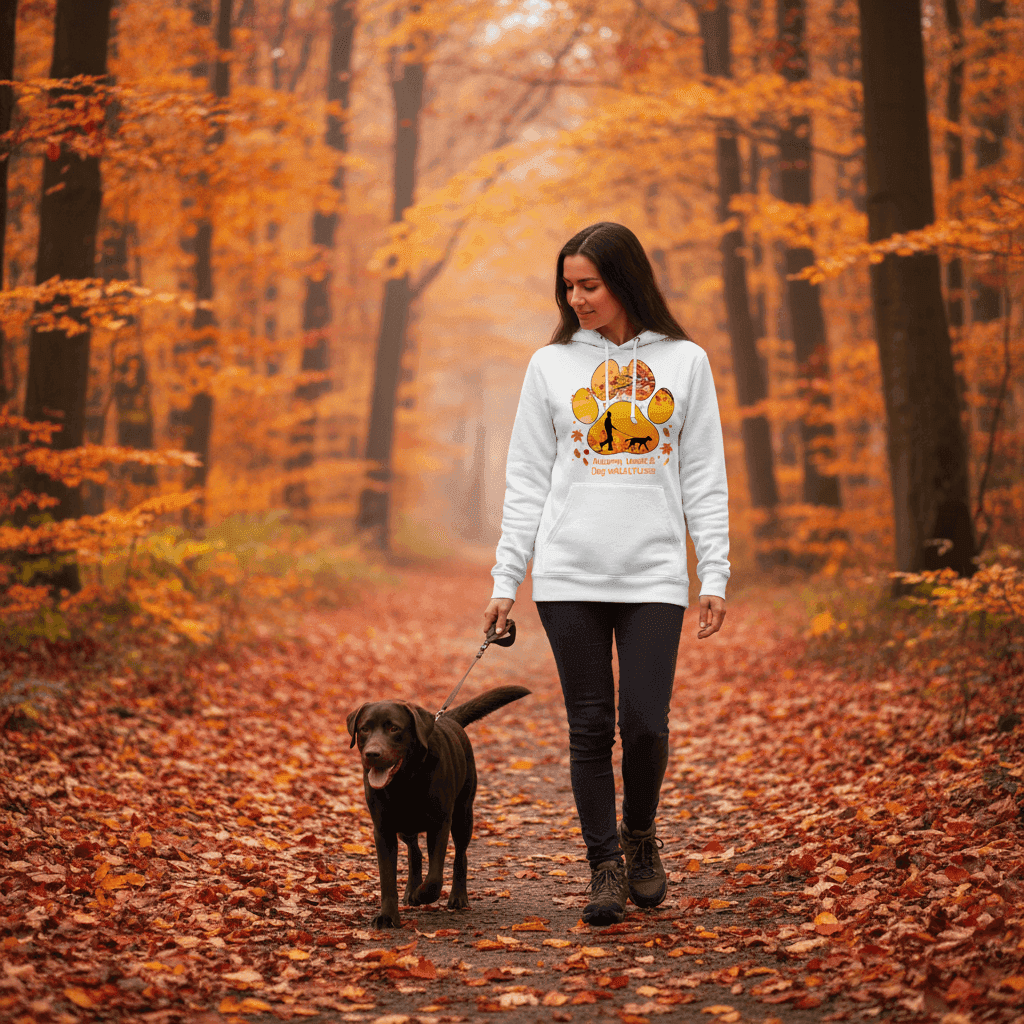Autumn Leaves Dog Hoodie - Cozy Fall Pet Lover Sweatshirt