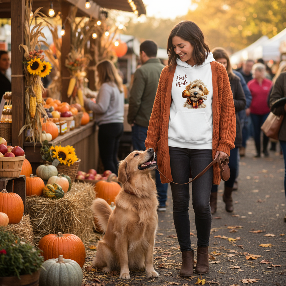 What's a Good Thanksgiving Hoodie for Dog Lovers? Feast Doodle