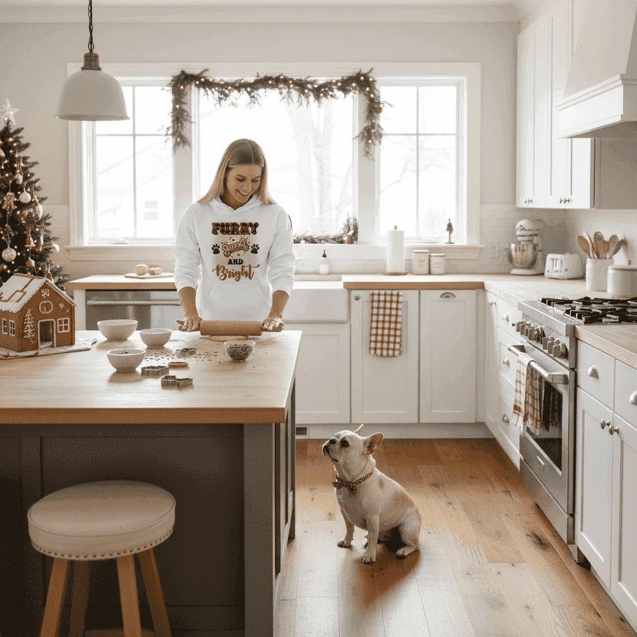 Furry and Bright Holiday Hoodie for Pet Lovers - Cozy Gift