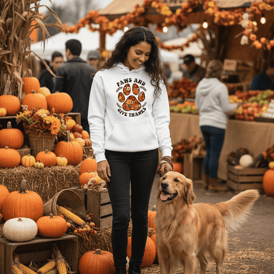 What's a Good Thanksgiving Hoodie for Pet Lovers? Paws & Thanks